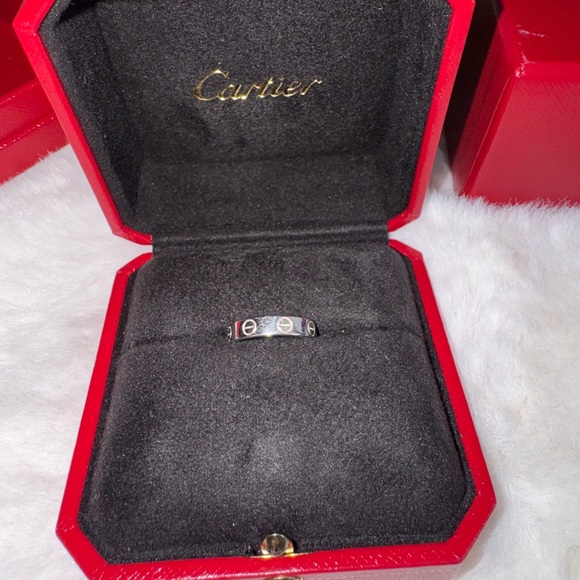 Cartier White Gold Love Pinky Ring - Picture 1 of 8